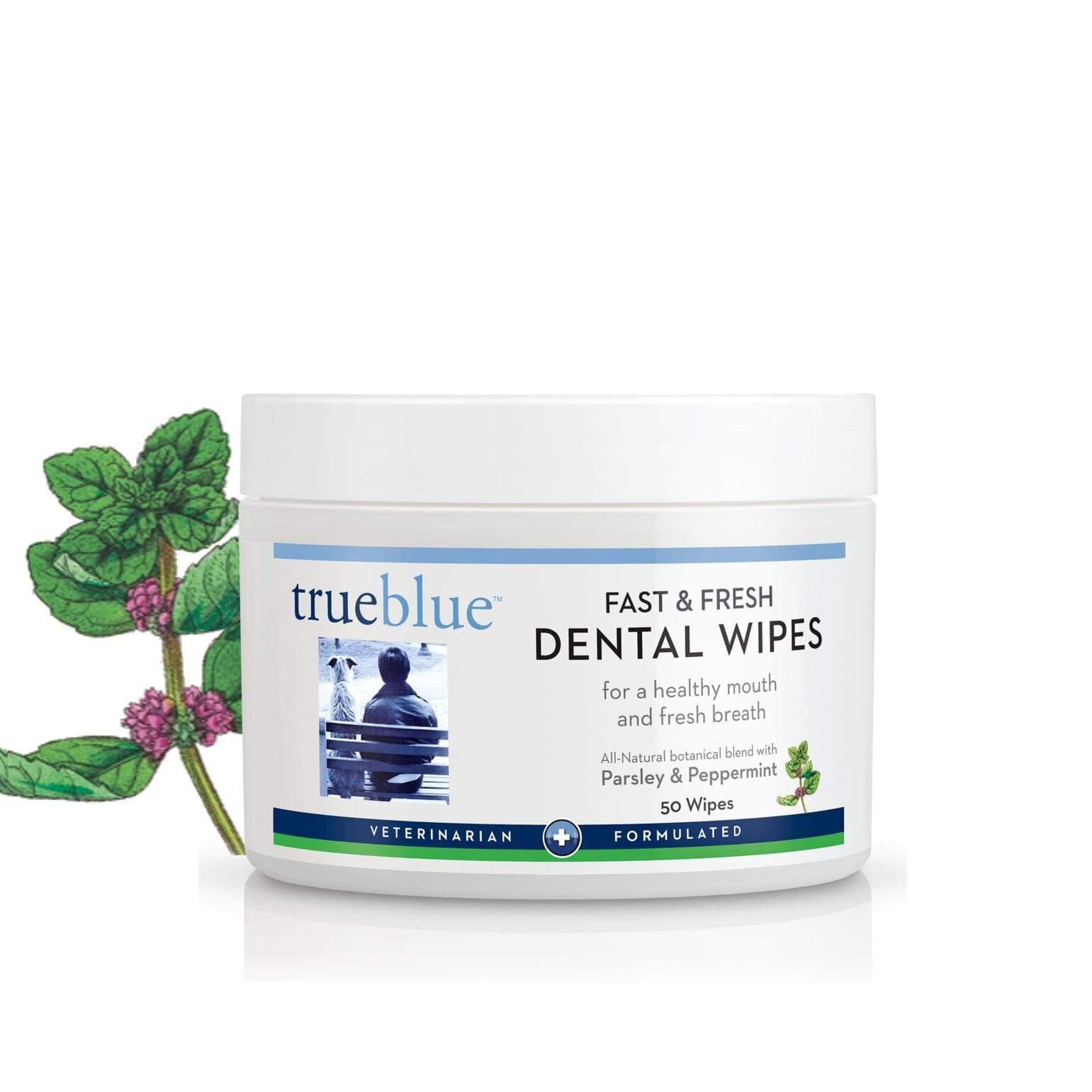 True Blue Fast and Fresh Teeth Wipes 50ct