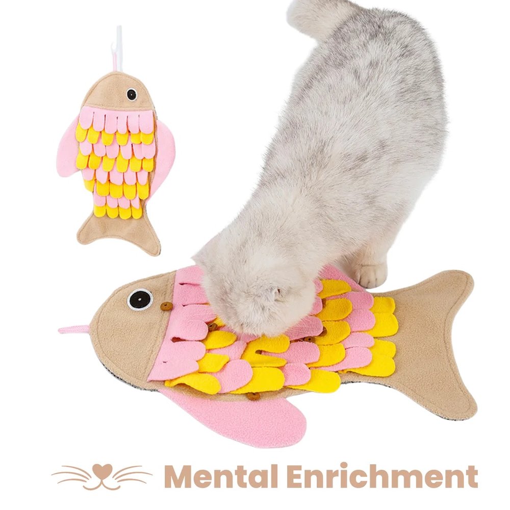 The Snuffle Mat - Food Puzzles for Cats