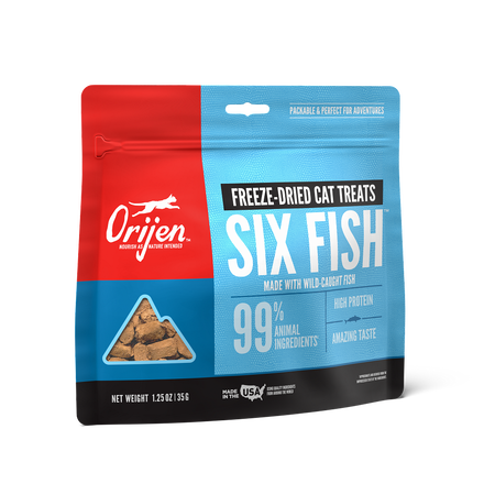 Orijen Six Fish Cat Treats 1.25oz — Jeffrey's Natural Pet Foods