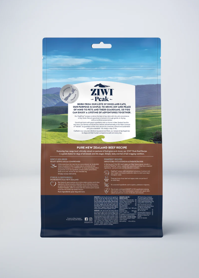 Ziwi Peak Air Dried Beef for Dogs — Jeffrey's Natural Pet Foods