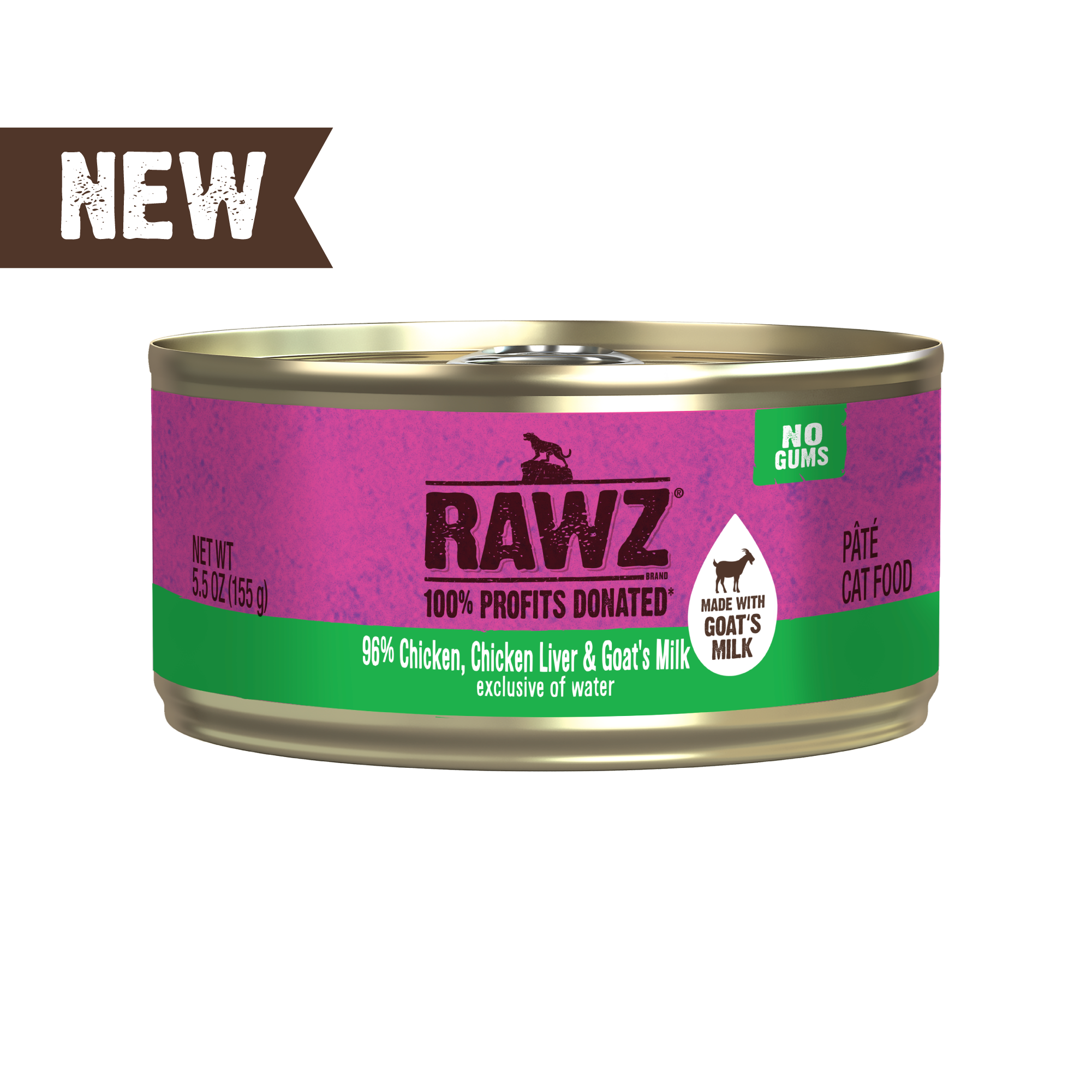 Rawz Chicken and Goat Milk Pate for Cats