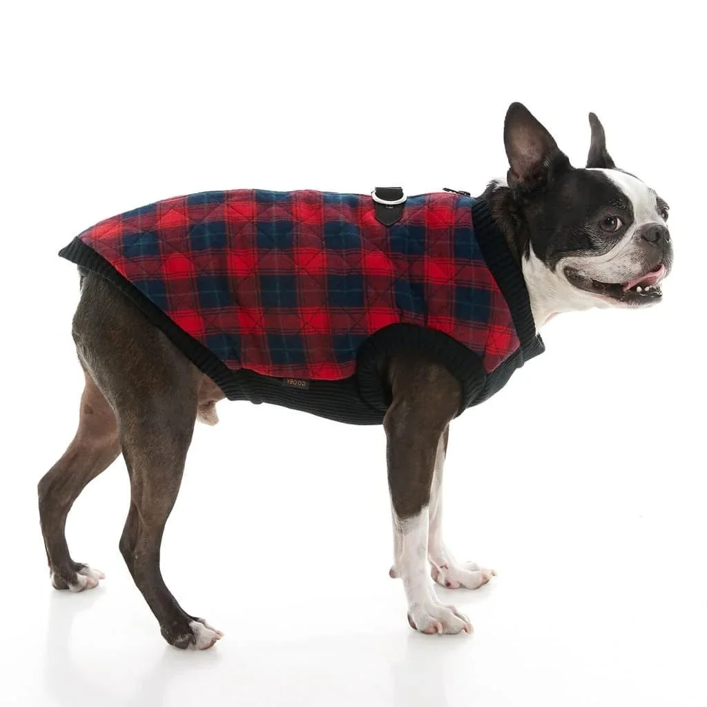 Gooby Plaid Vest Red