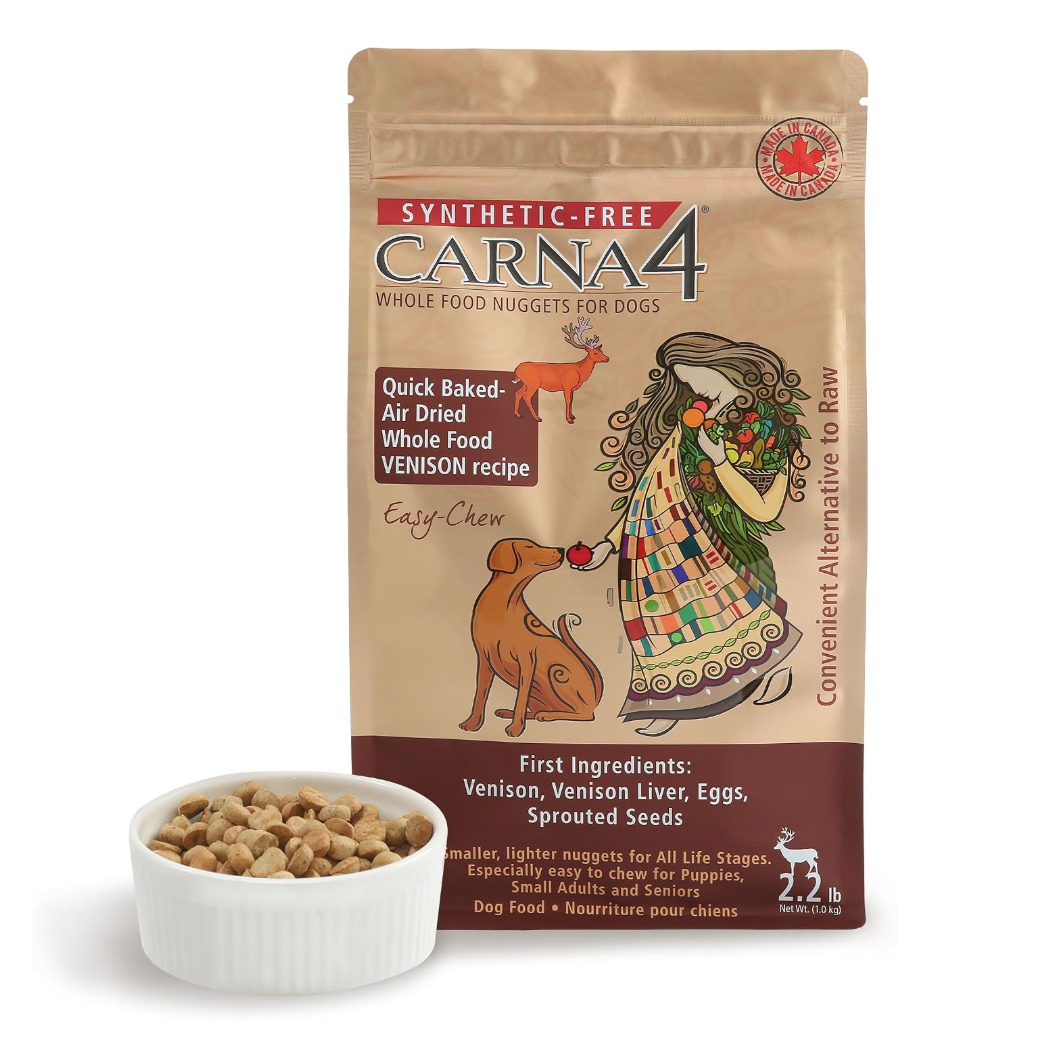Carna4 Easy Chew Venison Quick Baked Whole Food Dry Dog Food