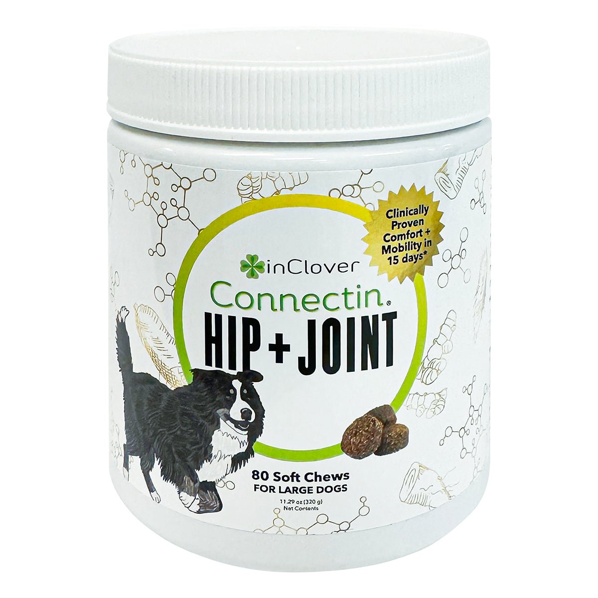 InClover Connectin Soft Chews Hip and Joint for Large Breed 80ct