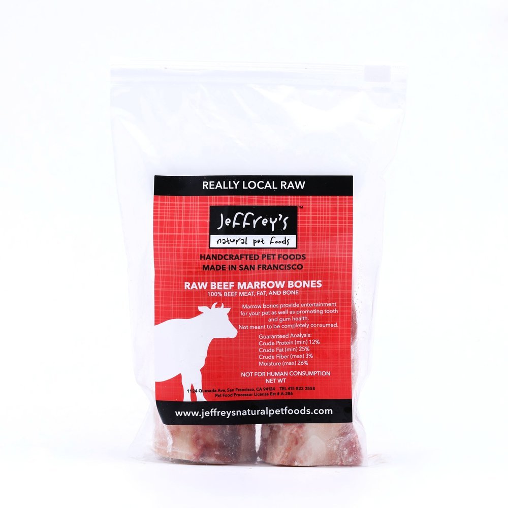 Jeffrey's Raw Beef Marrow Bones Chew for Dogs