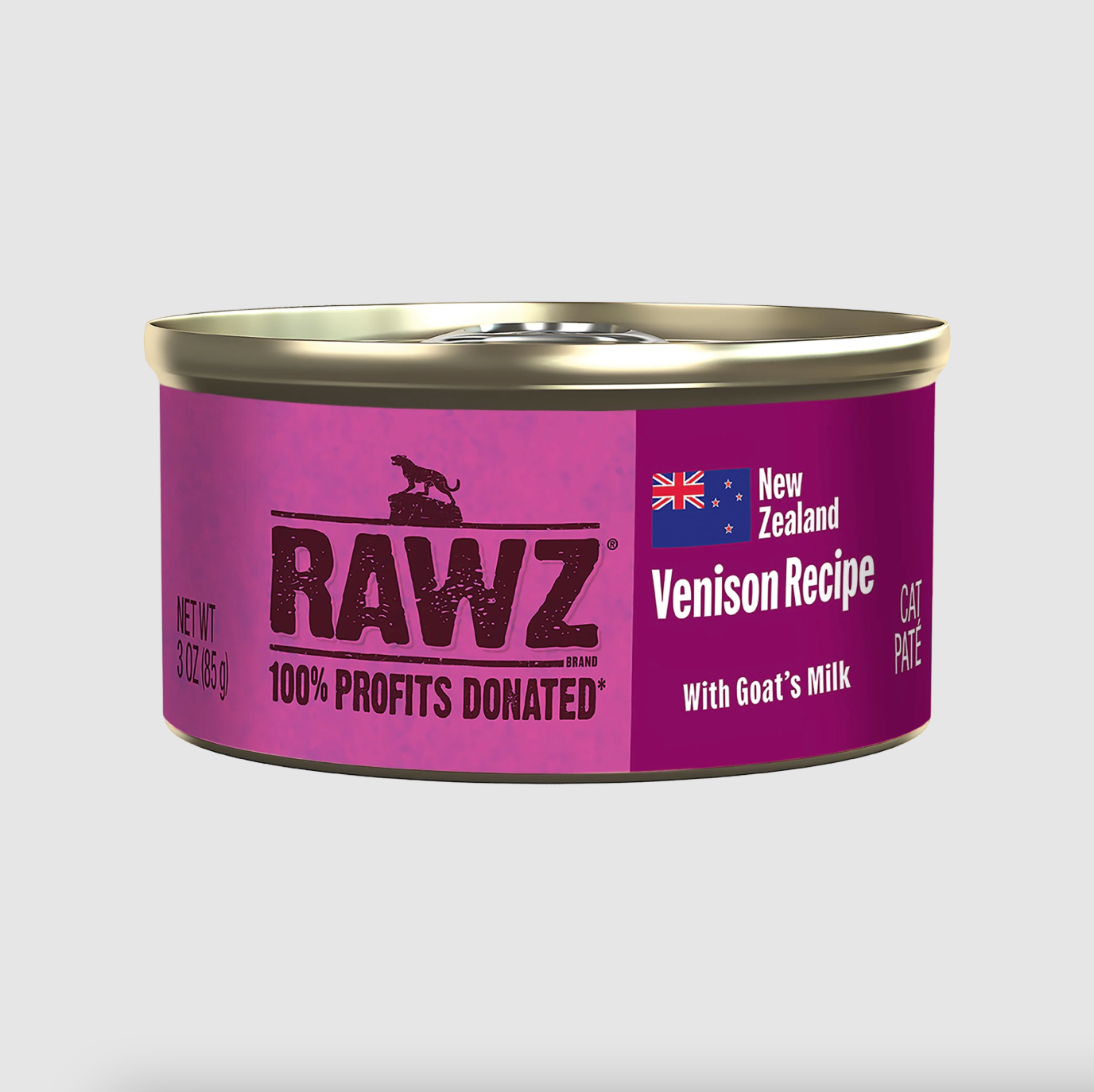 Rawz Venison Recipe with Goat's Milk Pate for Cats