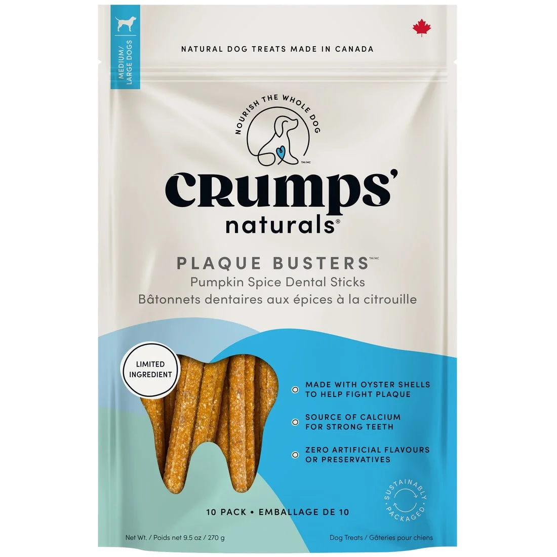 Crumps Plaque Busters Pumpkin Spice 4.9oz