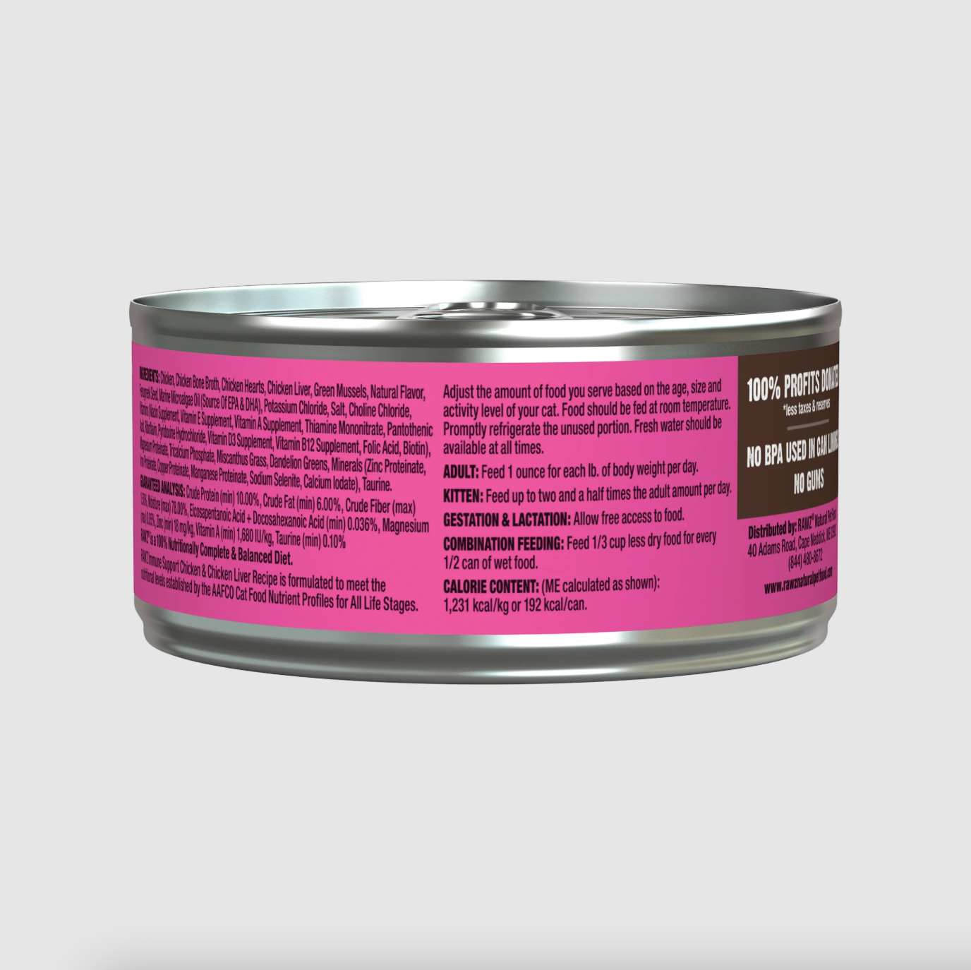 Rawz CC Immune Support Chicken and Chicken Liver 5.5oz 02.png