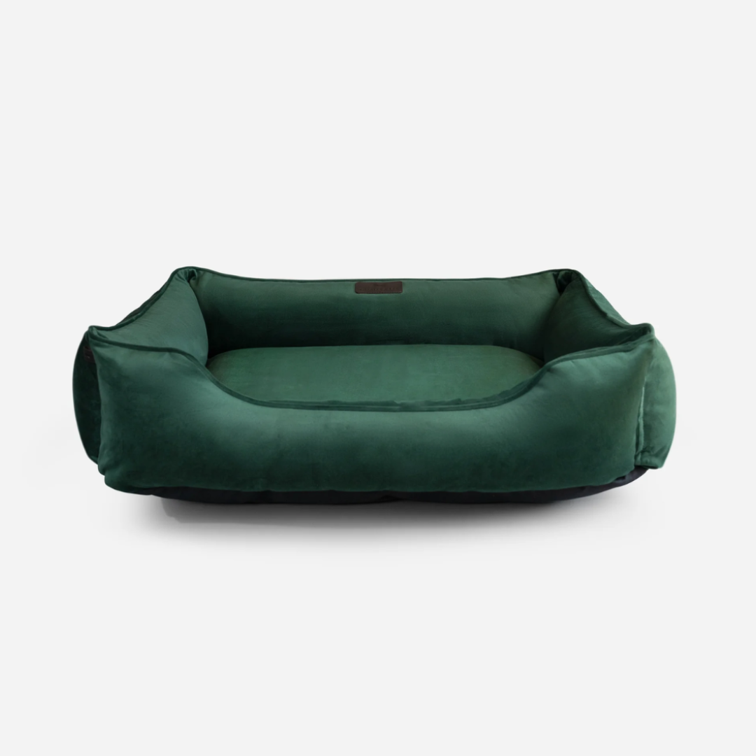 chester and lee velvet dog bed - green.png