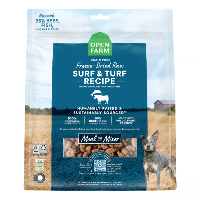 Open Farm Freeze Dried Surf and Turf Recipe for Dogs