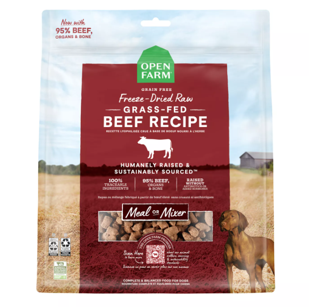 Open Farm Freeze Dried Beef Recipe for Dogs