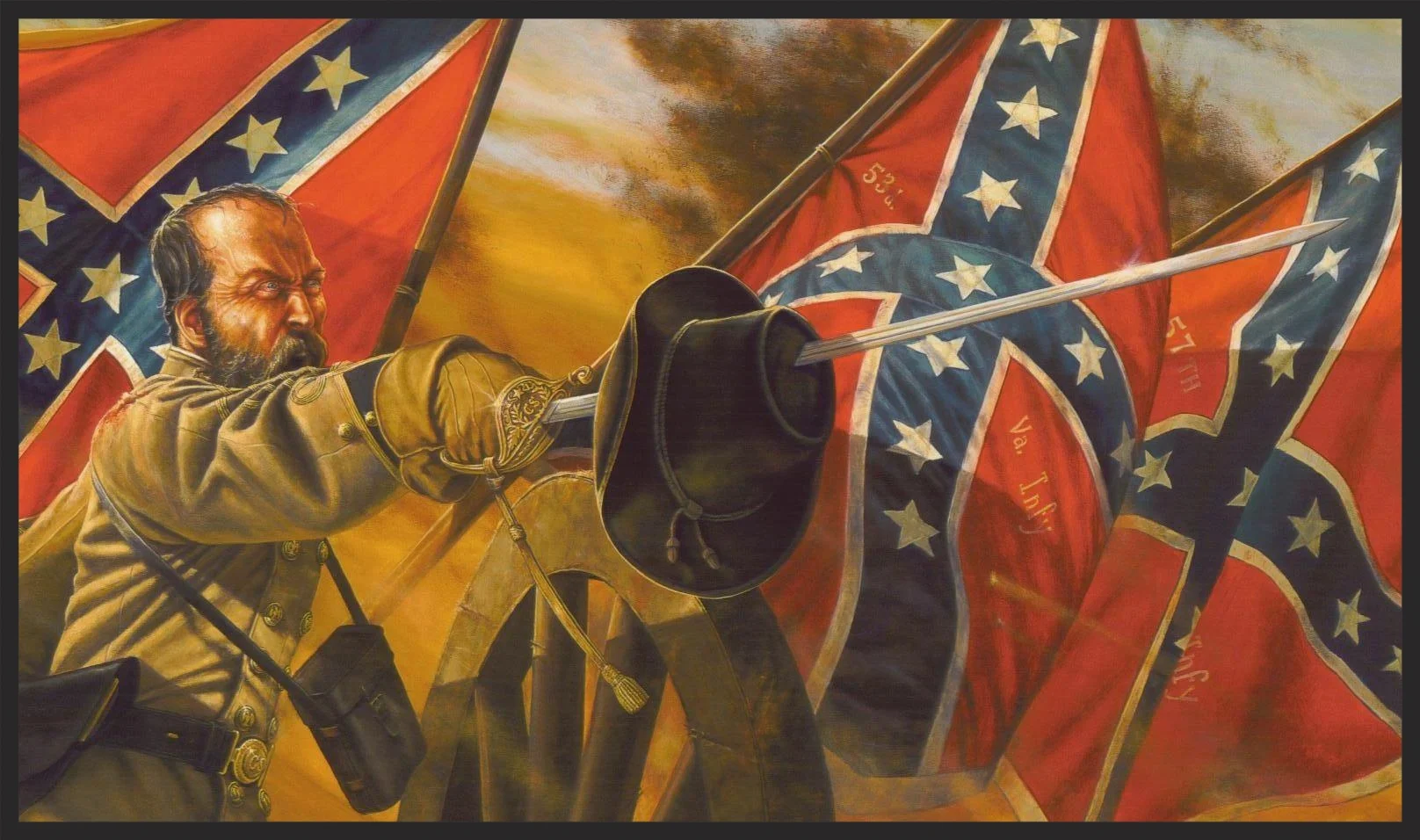 General Armistead at Pickett's Charge 