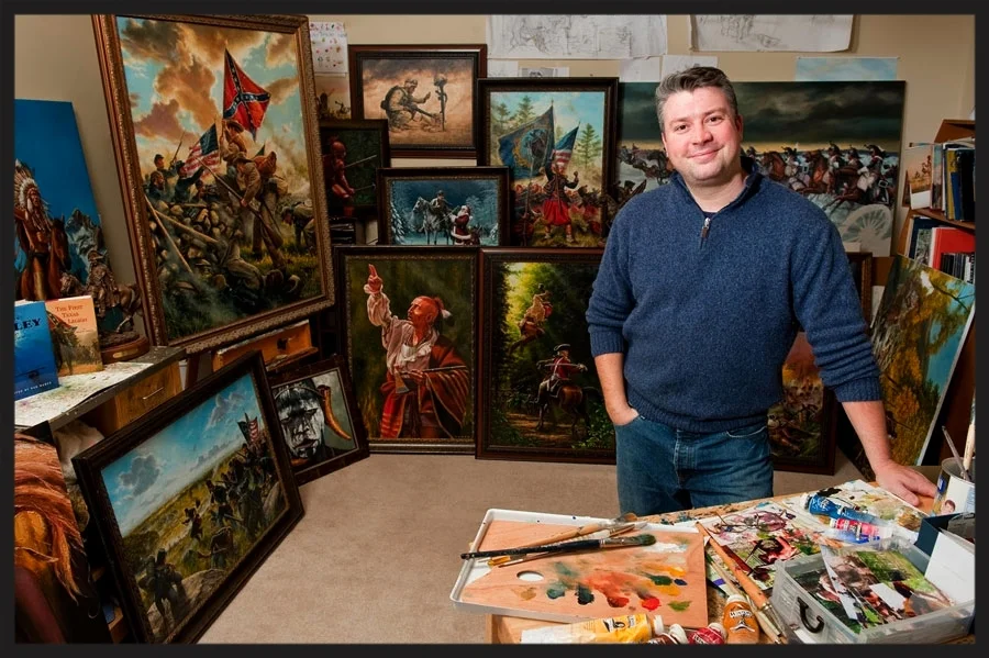 DAN NANCE in his Charlotte NC studio