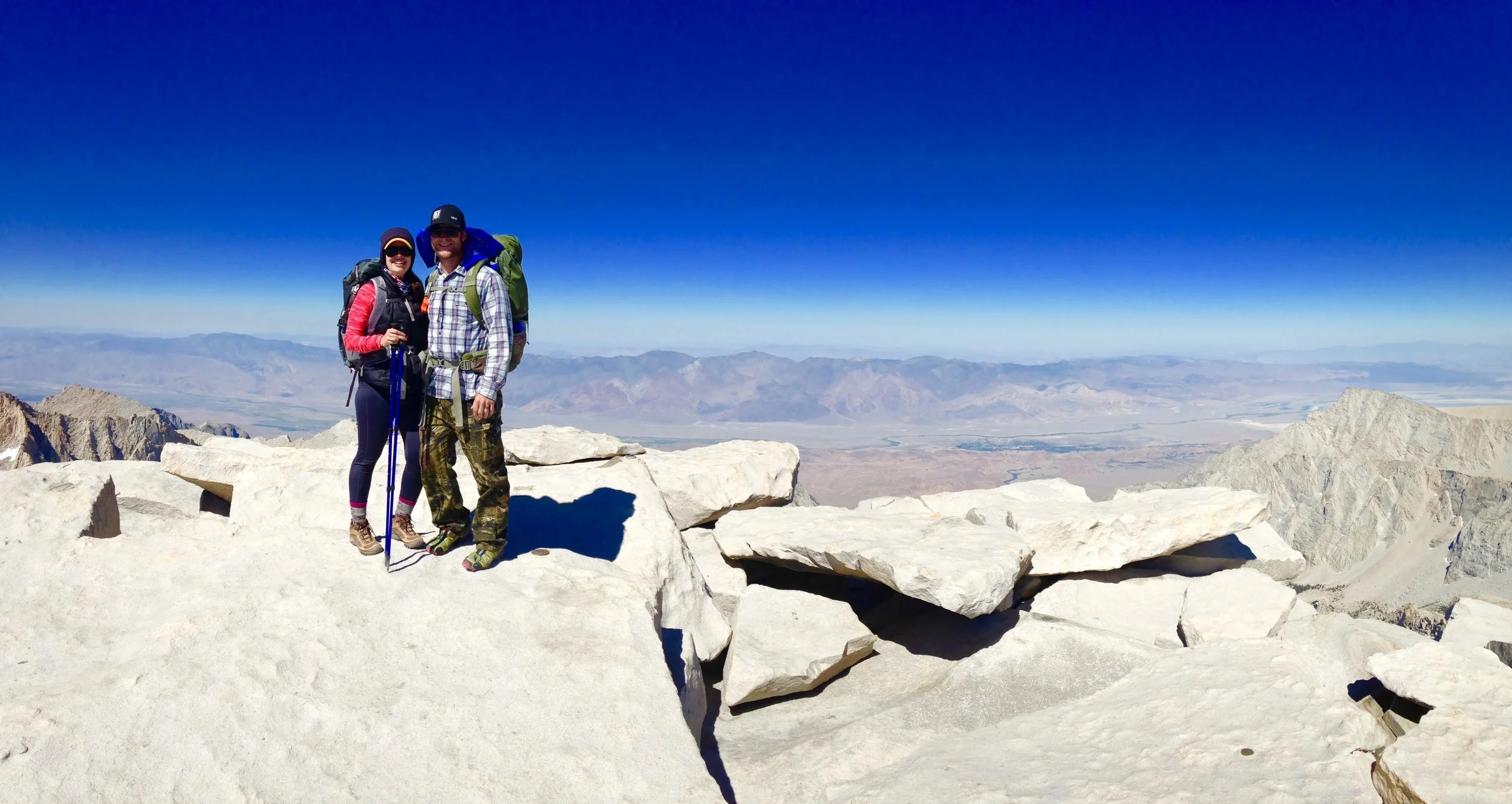 The Summit of Mount Whitney at 14,505', July 4th, 2016