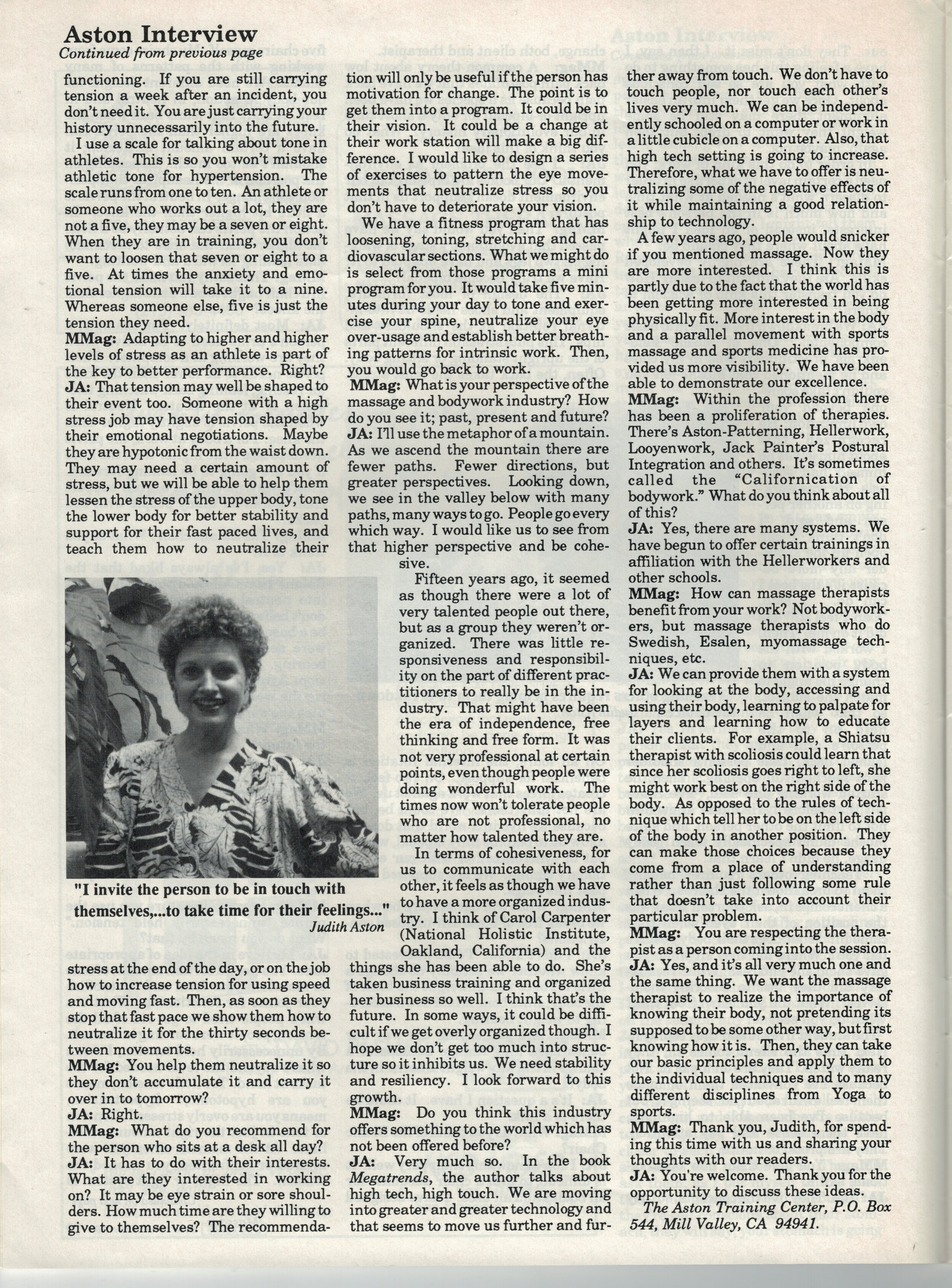 Massage Magazine Article Oct:Nov 1988 Issue 16 pg 8.jpeg