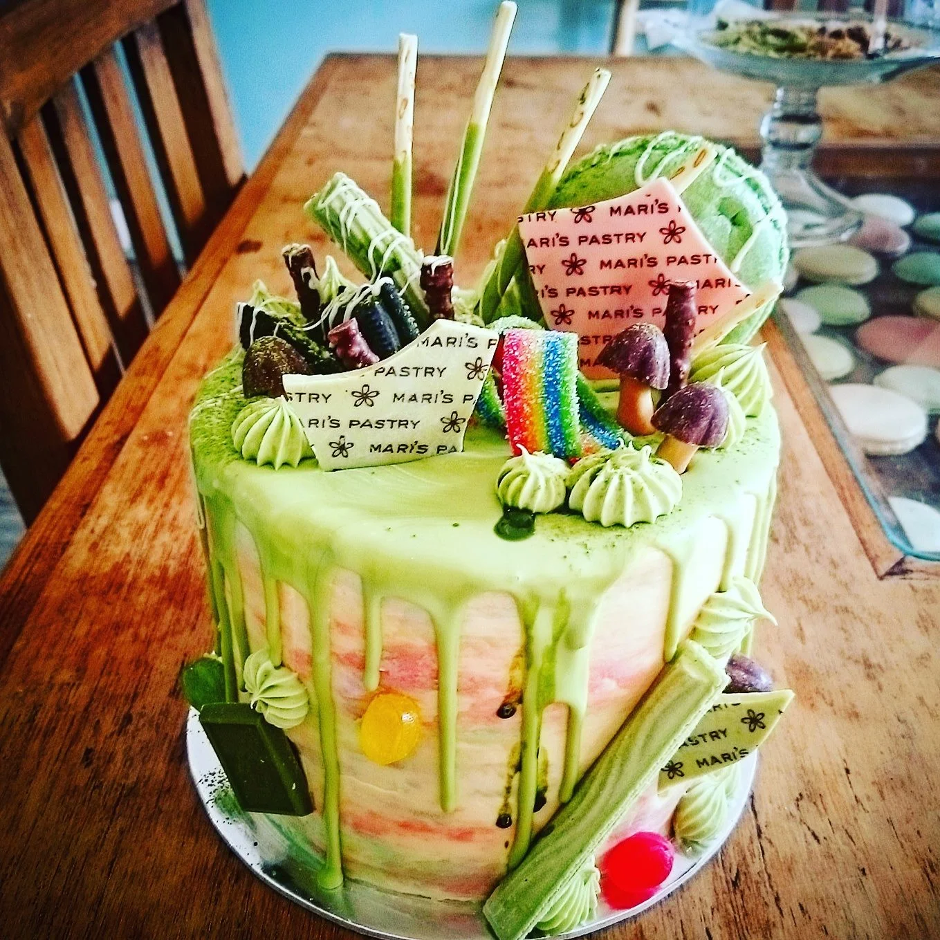 * Matcha Addict Drip cake