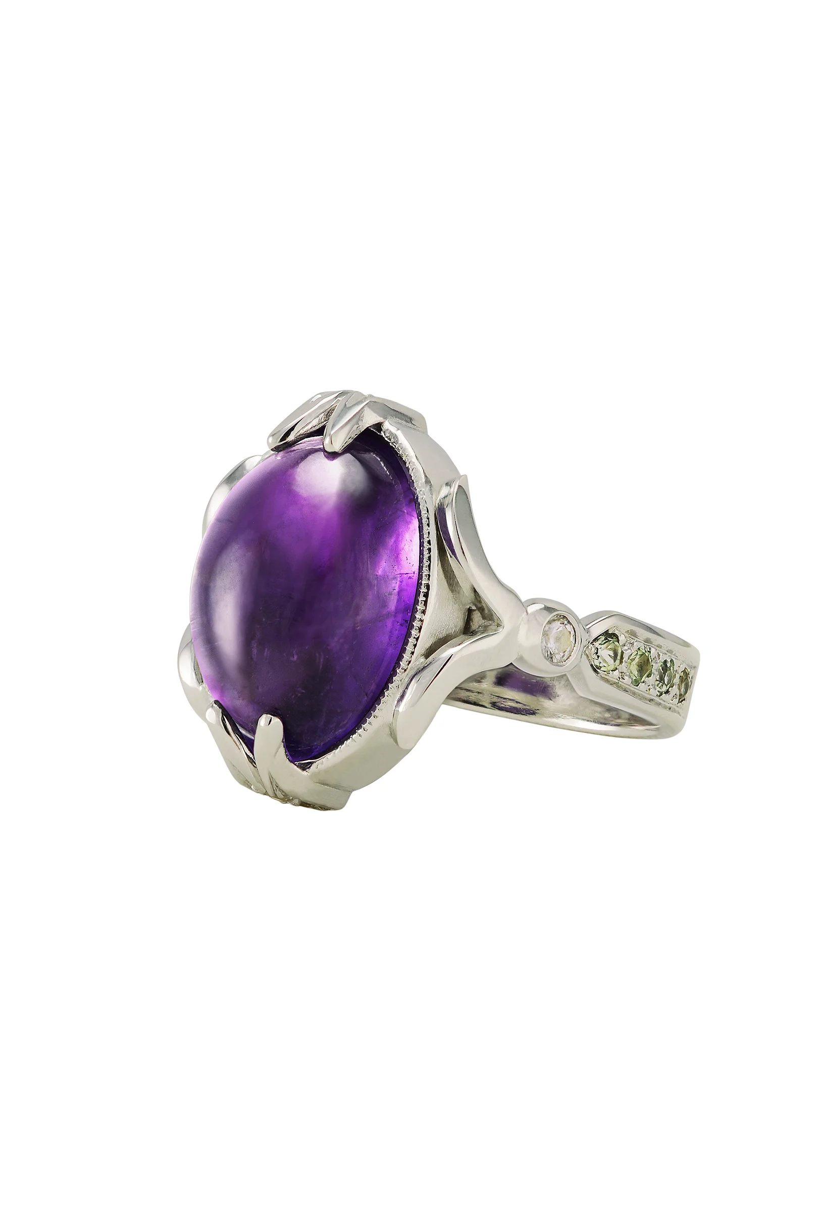 Amethyst Royal Silver Ring