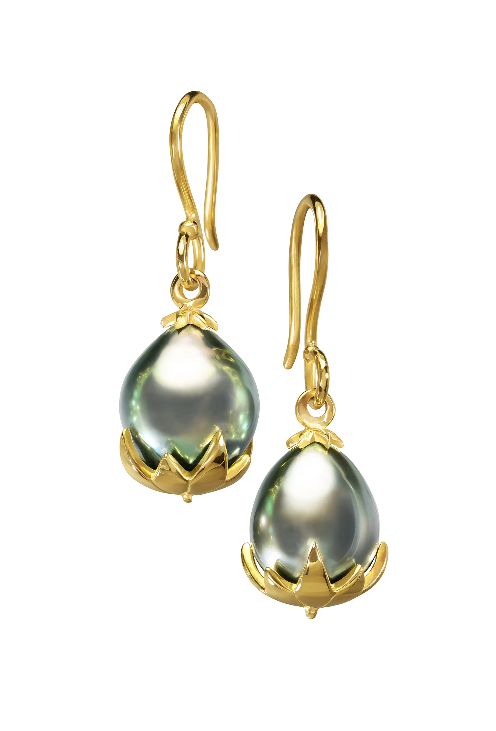 Tahitian Pearl Star Earrings