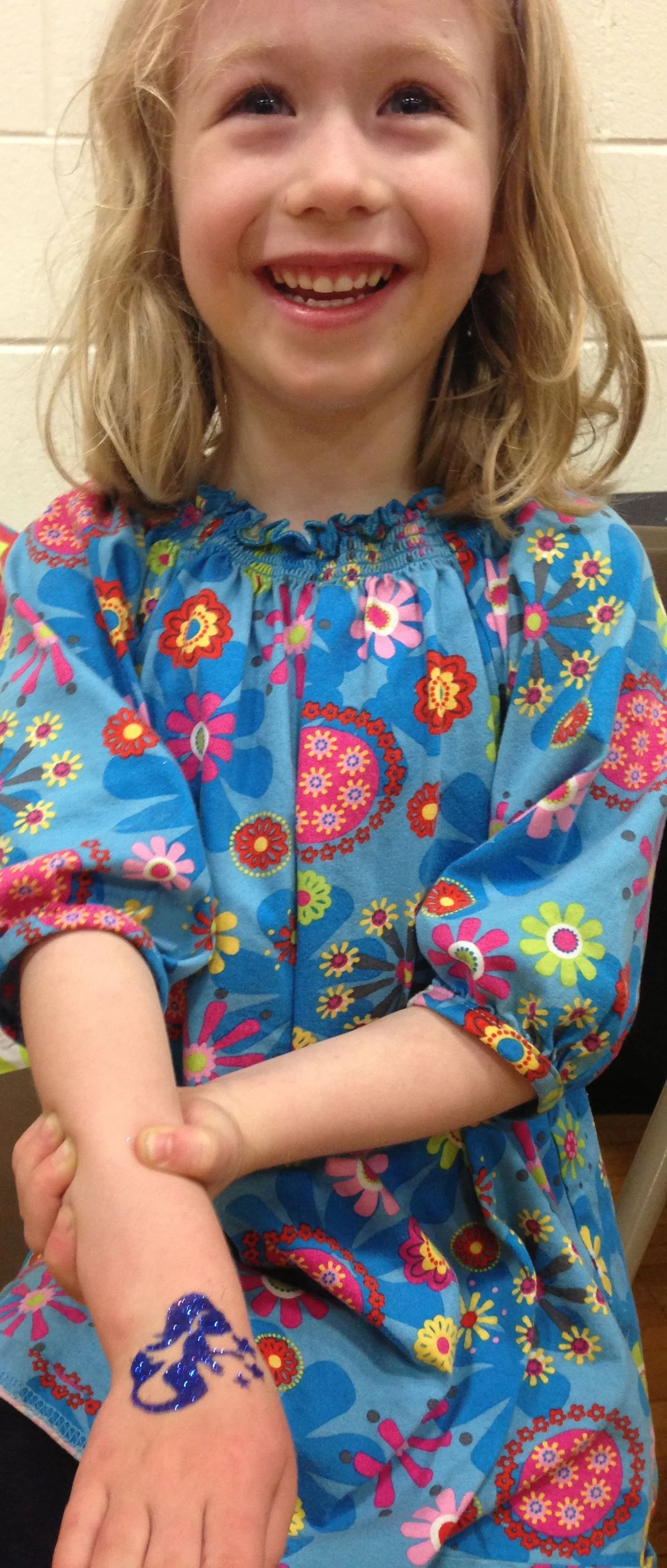 small glitter tattoo