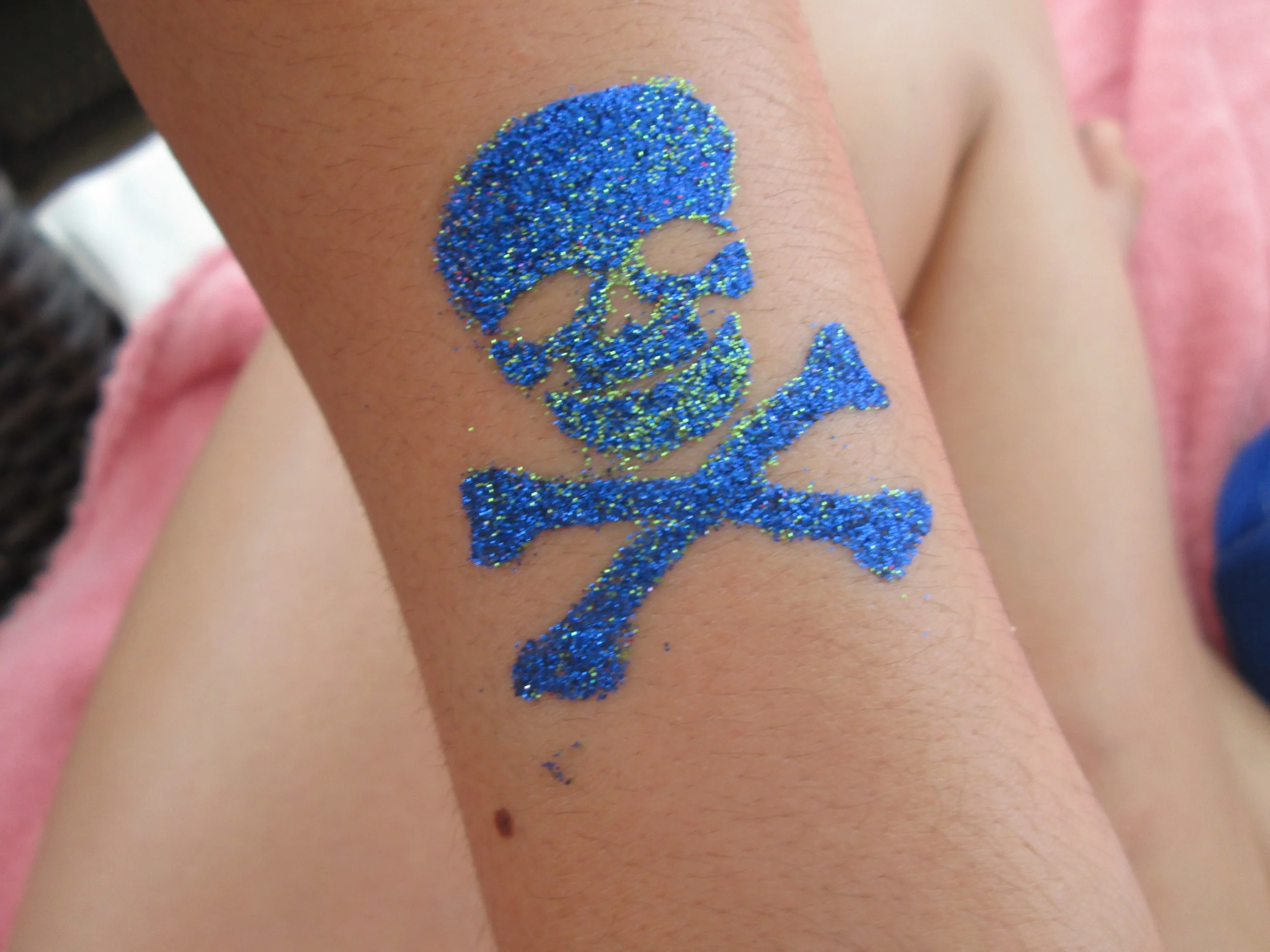 small glitter tattoo