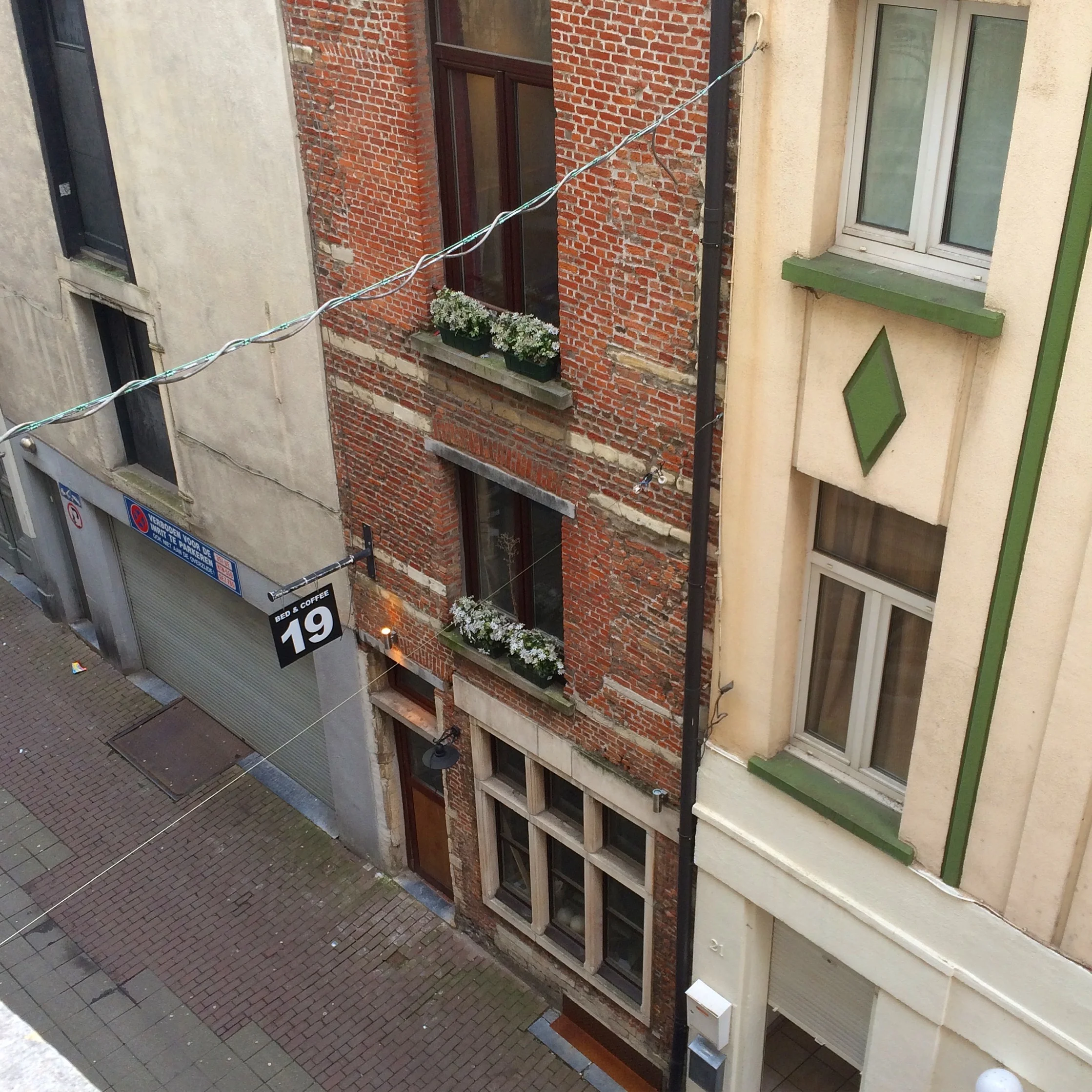 View from our Airbnb