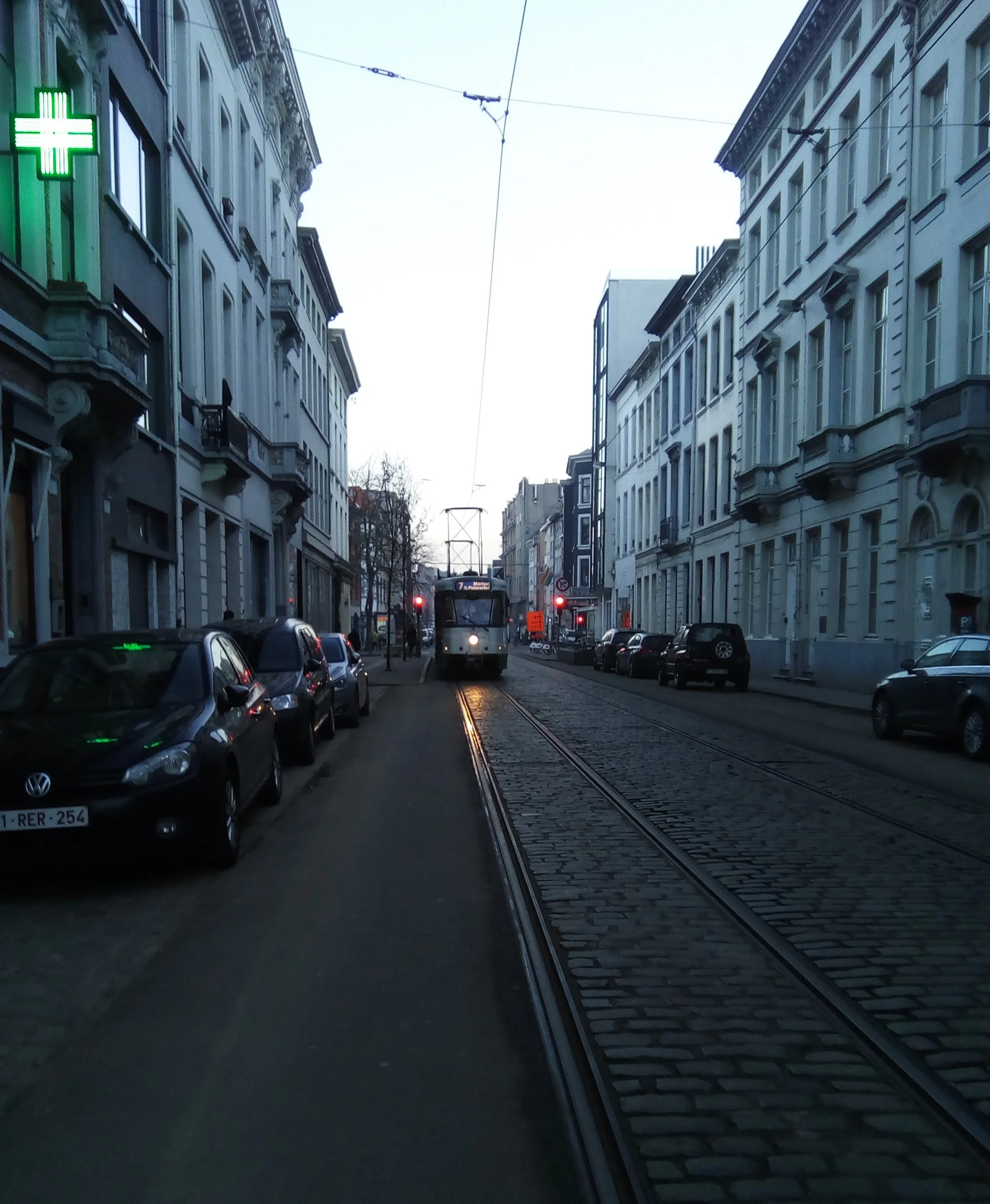 Trams and cobblestone streets