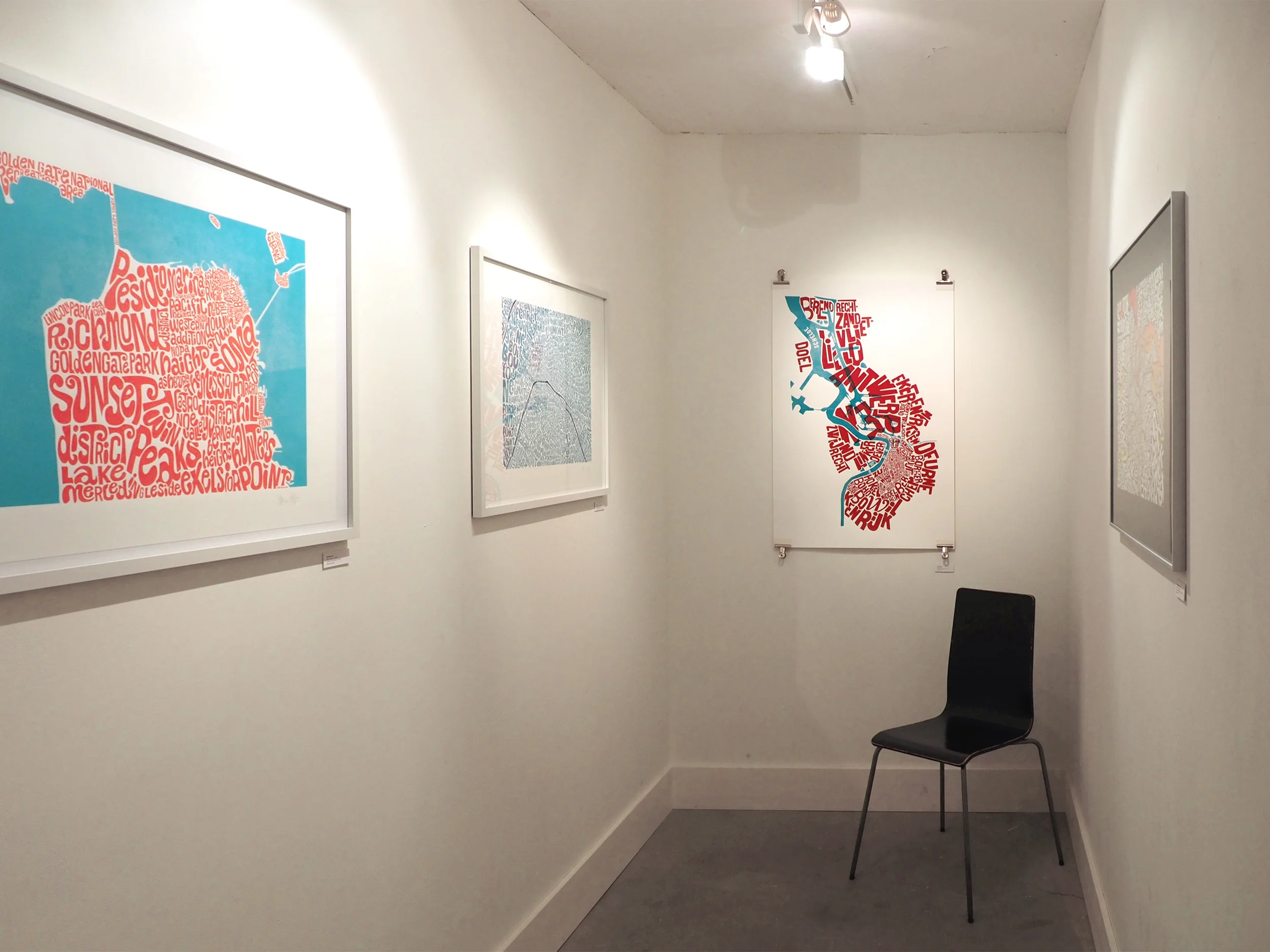 Von inks: S an Francisco , Paris , Antwerpen ,