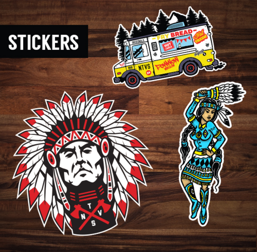 Authentic Native Made Stickers, Indigenous Pop Art Stickers Laptop Decals  the NTVS 