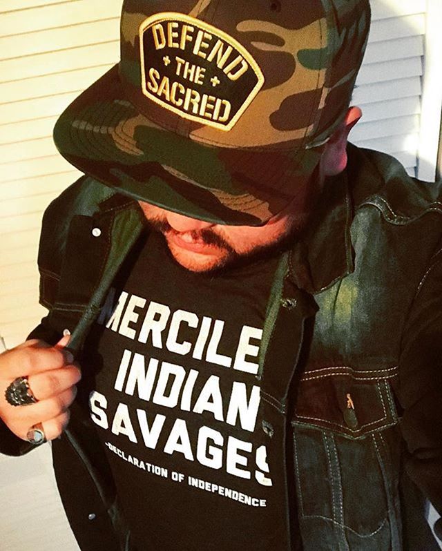 @thatandreasguy
・・・
Big thanks to @ntvsclothing &amp; @stevenpauljudd collaboration on these awesome threads. &quot;Merciless Indian Savages&quot; - Declaration of Independence. We were here before you and we will remain here long after you. You will