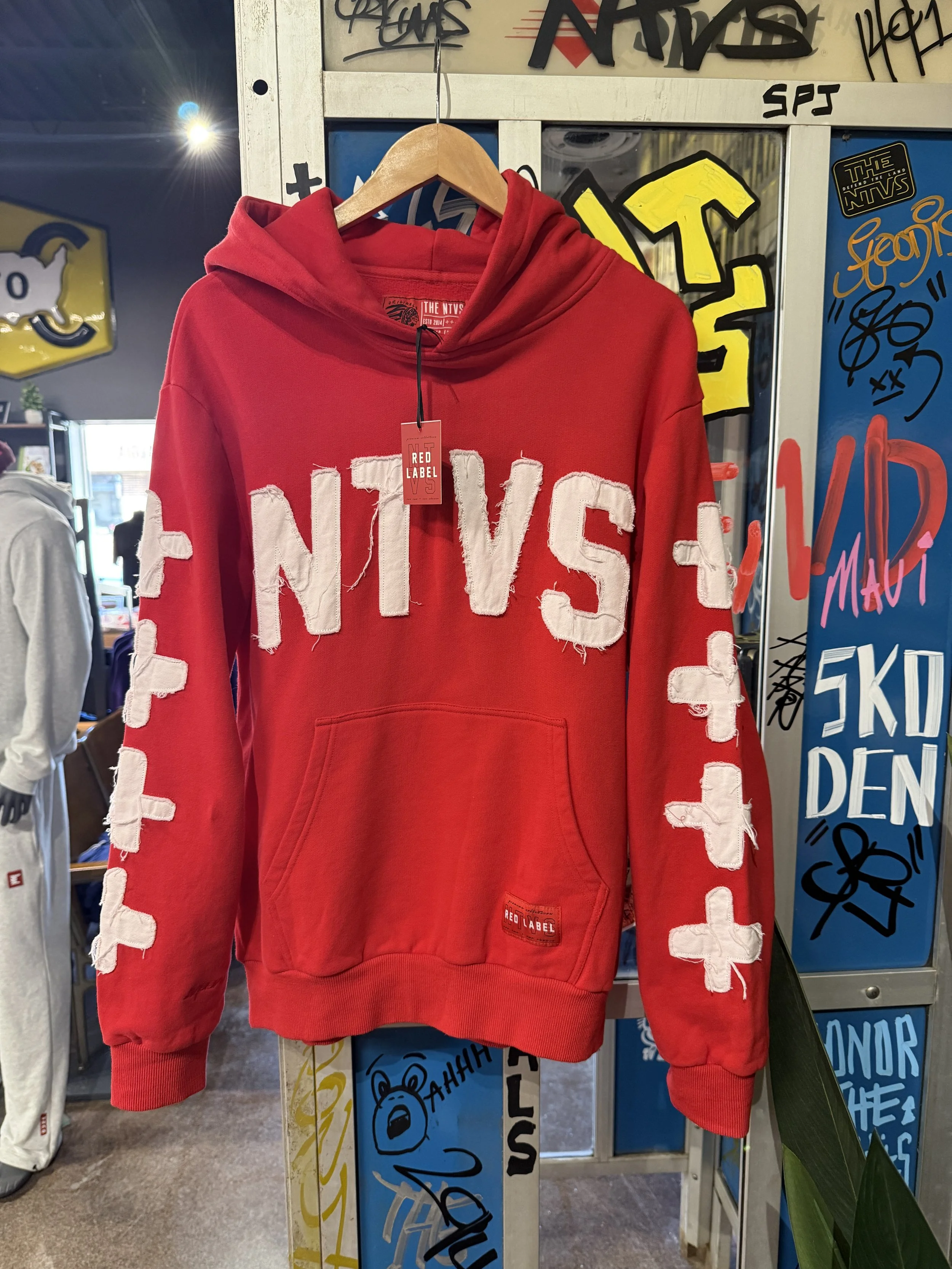 RED LABEL "Trail Stitch" Hoodie - Heritage Red