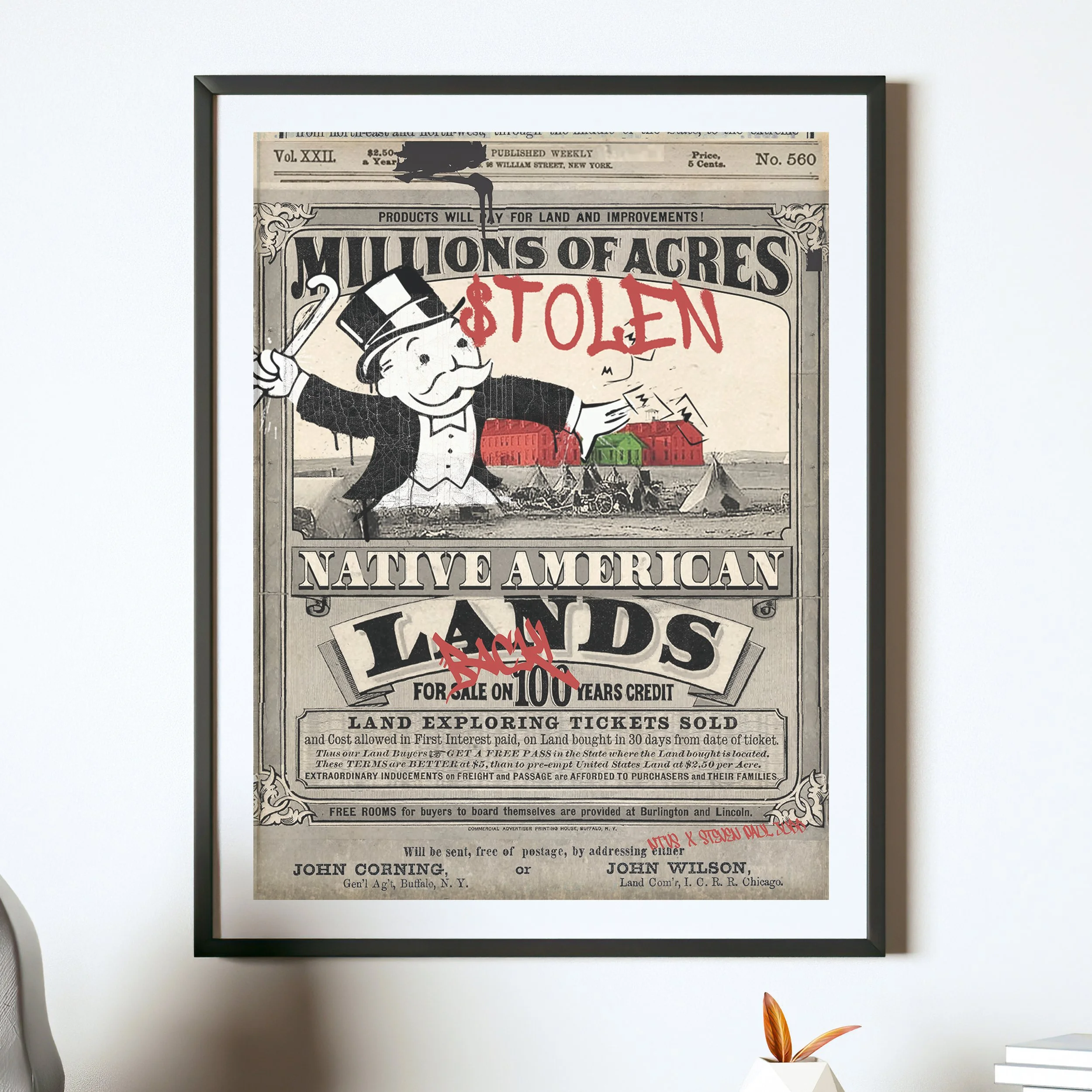 "Stolen Land" - 18x24" Poster