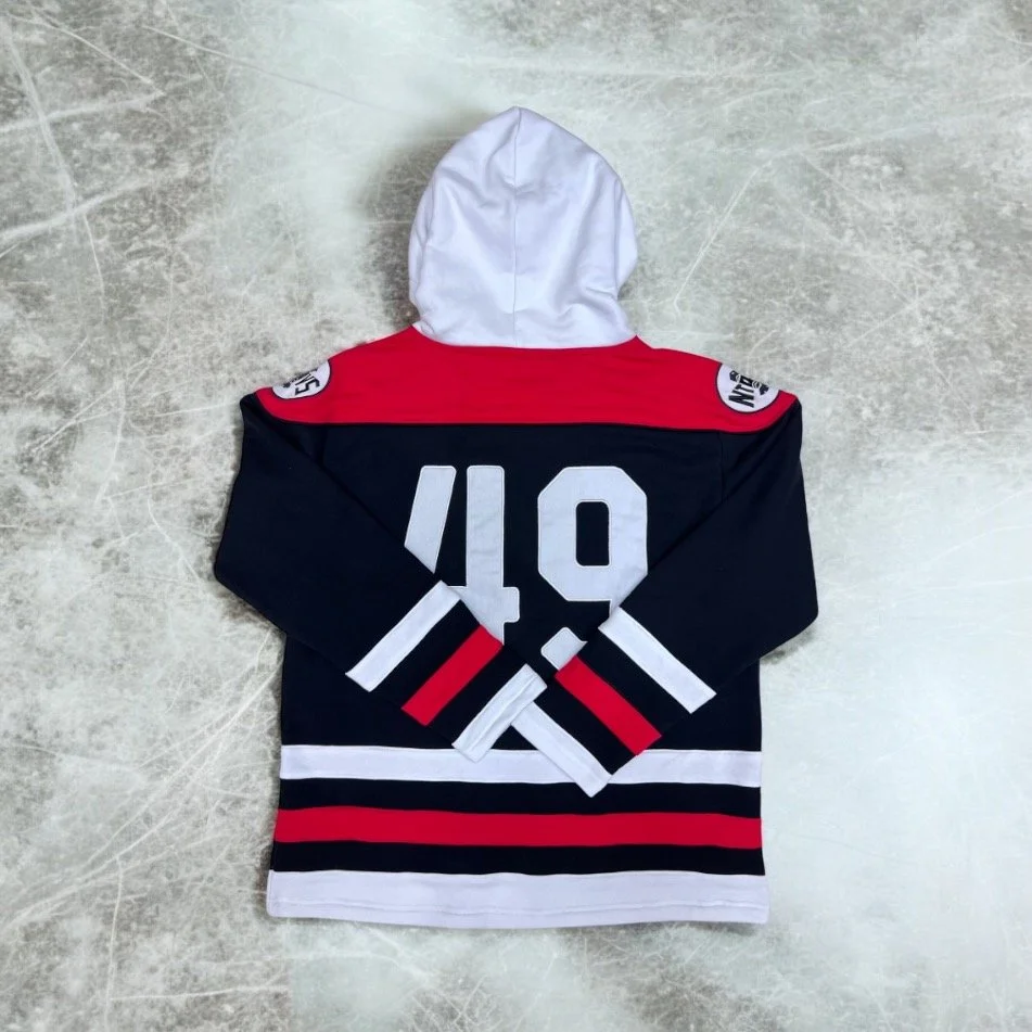 NTVS Originals - Lace Up Hoodie - Black, Red and White - XS, S