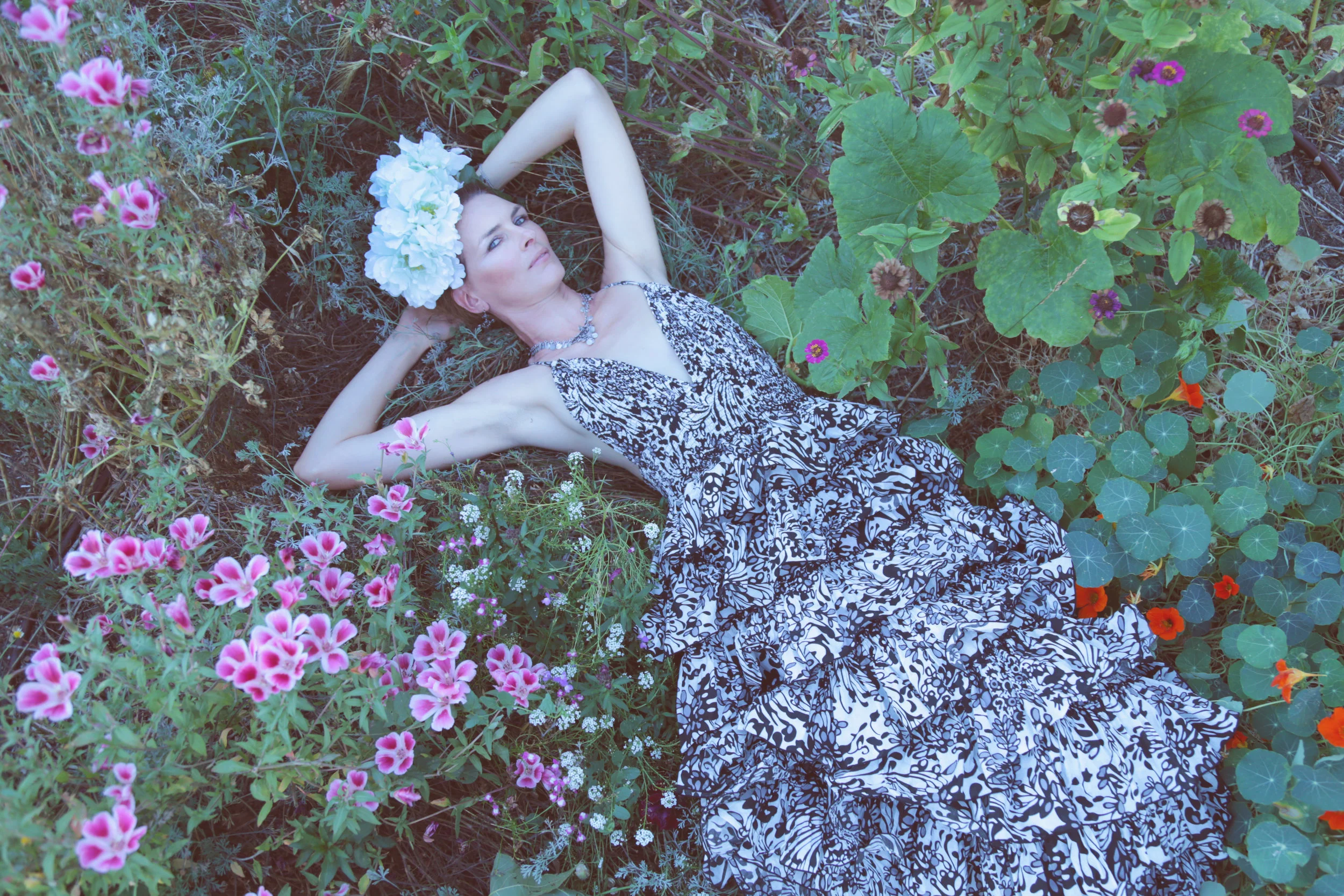 3Kim in Flowerbed.jpg