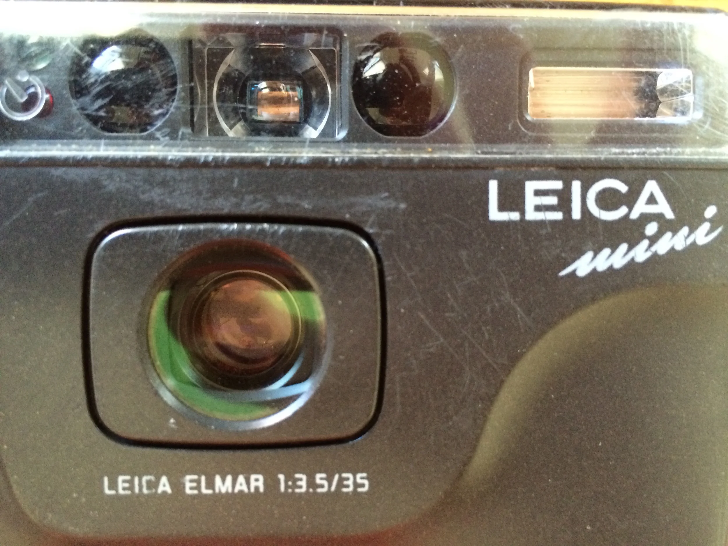 now the plastic cover that protects the flash the viewfinder and everything else was almost impossible to see out of but toothpaste and a soft towel buffed it out to be somewhat clear!