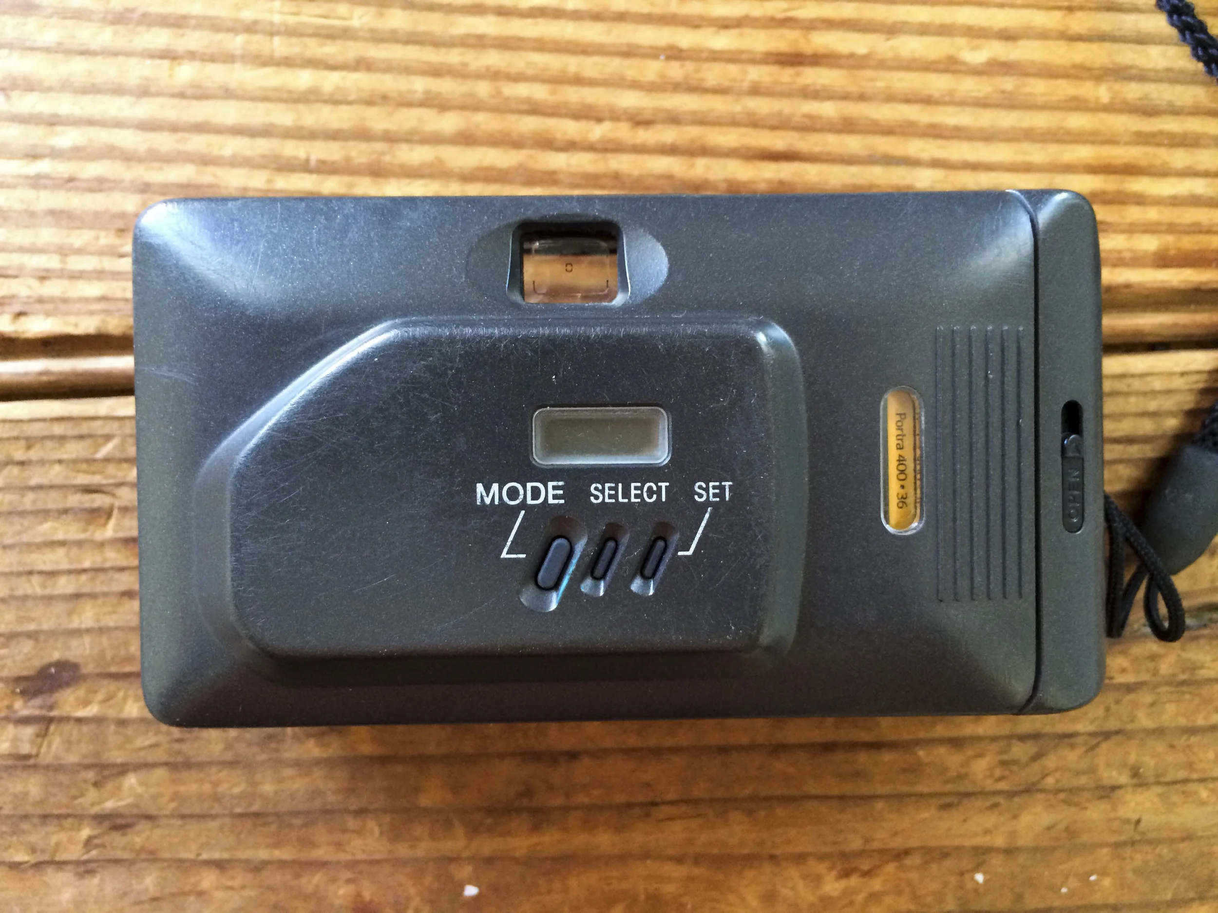 Now, this model came with the data back that can set the date mm/dd/yyyy or any order you want all the way up to the year 2019. It takes a 3v button cell battery that I haven't gotten around to replacing. Loaded up with some Portra 400!