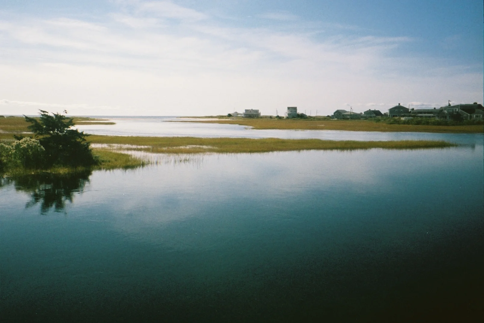 Kodak Porta 400. Developed and scanned by my local camera store. Water view in my home town on Cape Cod,MA