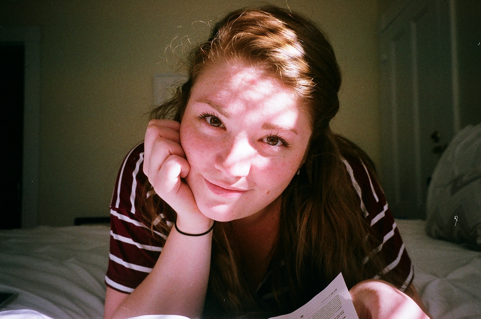 Kodak Porta 400. Developed and scanned by my local camera store. A beautiful shot of my girlfriend Candace .