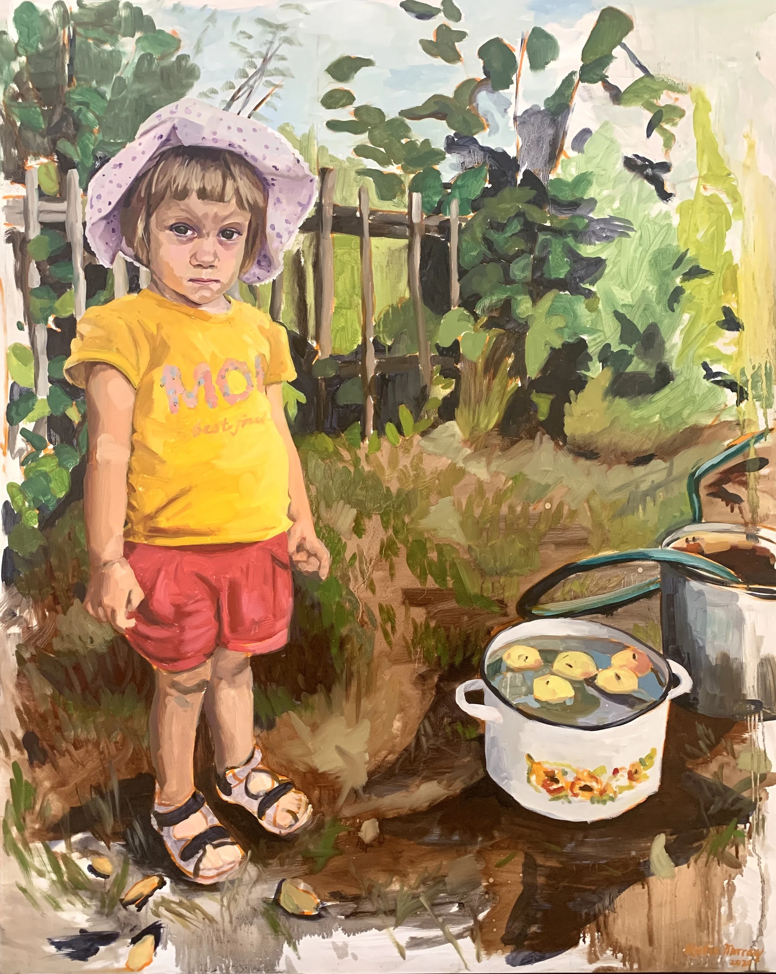 Girl Washing Apples