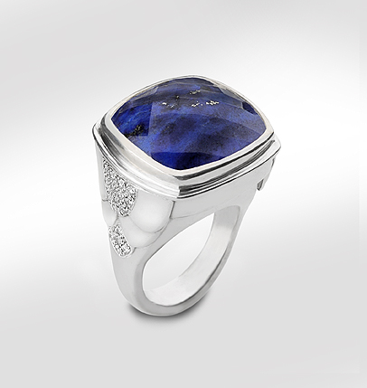 Lapiz Fishscale Cocktail Ring