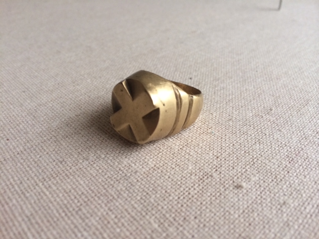 Signet "X" Ring