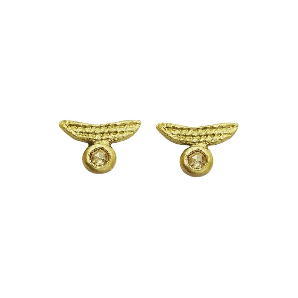 Luna Crest Rose-Cut Studs