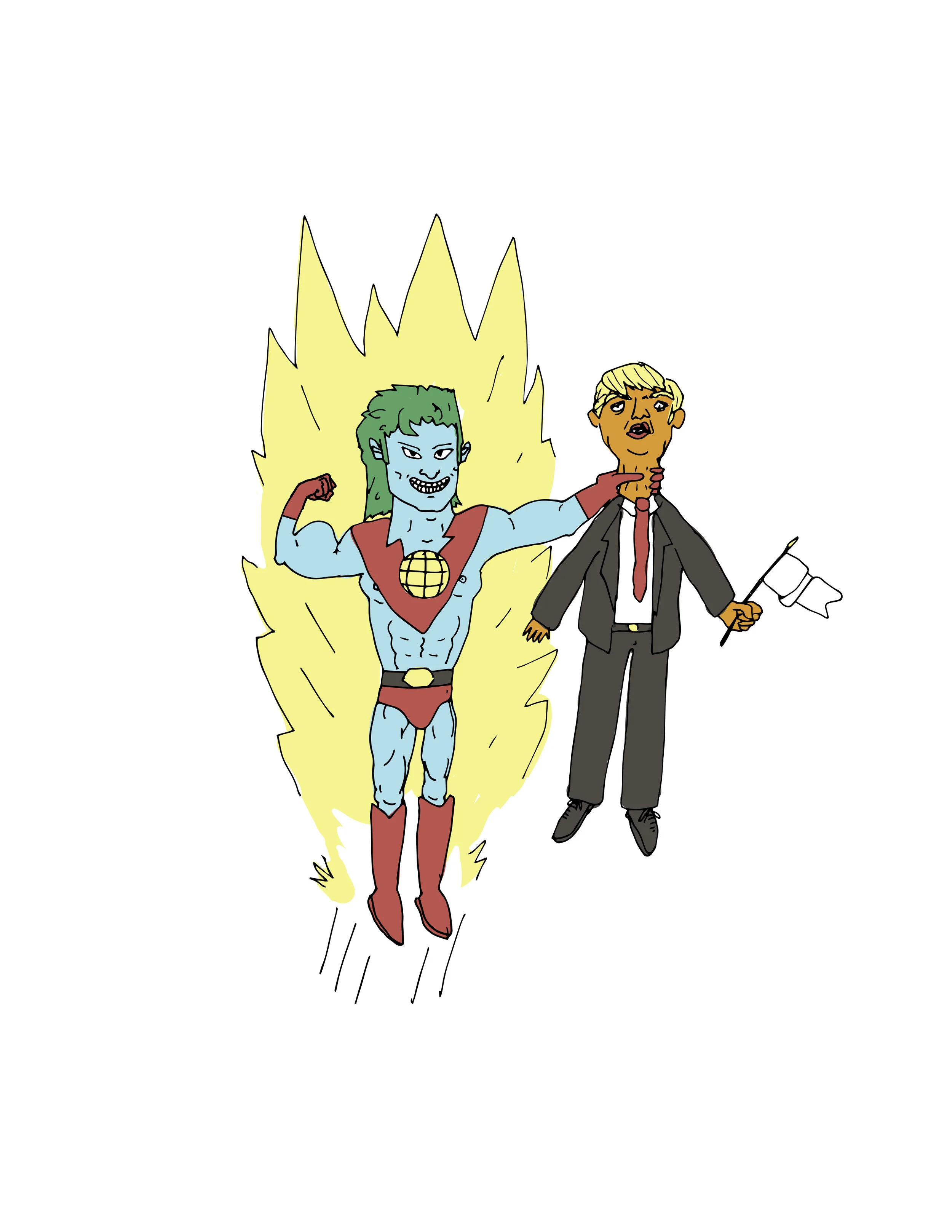 Captain Planet dumps Trump