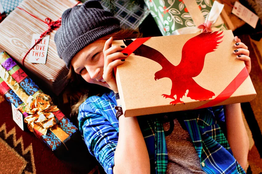  Art Direction, print design &amp; window display design for American Eagle Outfitters Holiday 2012 