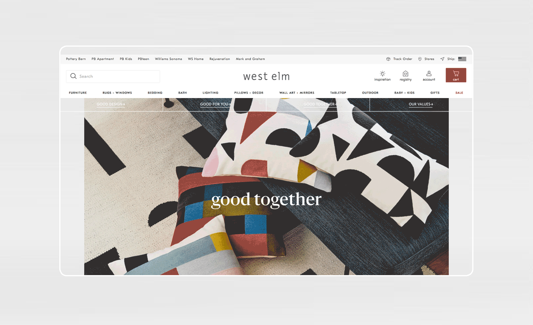  West Elm’s about us refresh for landing pages to help support and drive customers to west elm’s corporate responsbility initiatives &amp; offerings of local and handmade product. 