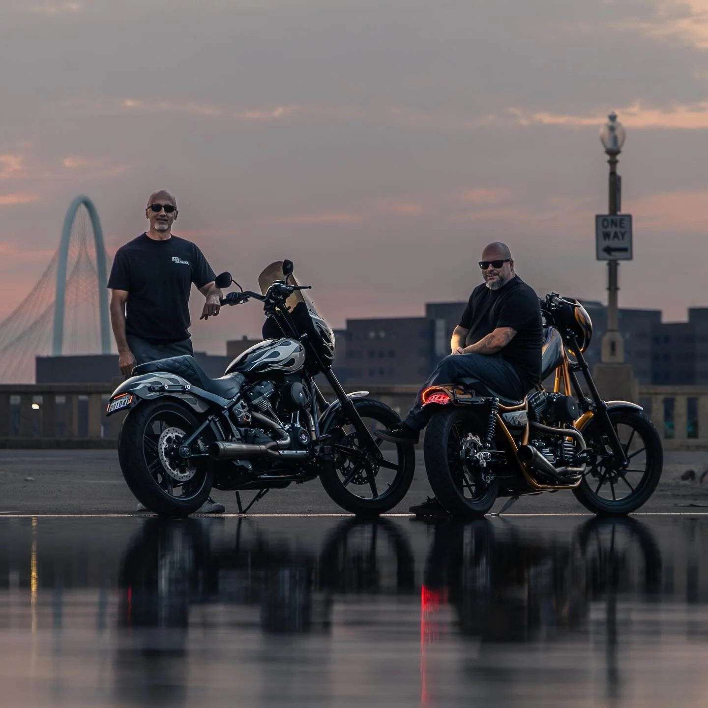 What an honor to get these fantastic shots of my good friend Jace @thefastlifegarage and I by the incredibly talented @vongasphalt !! Thank you for capturing these moments in such a special way ππΌ
Bald heads, Ray Bans, and Fast Life flames…