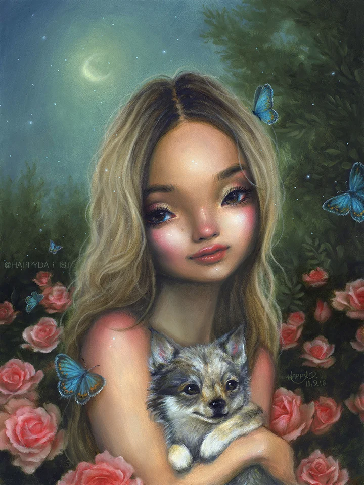 FINE ART PRINT "mon petit chou"