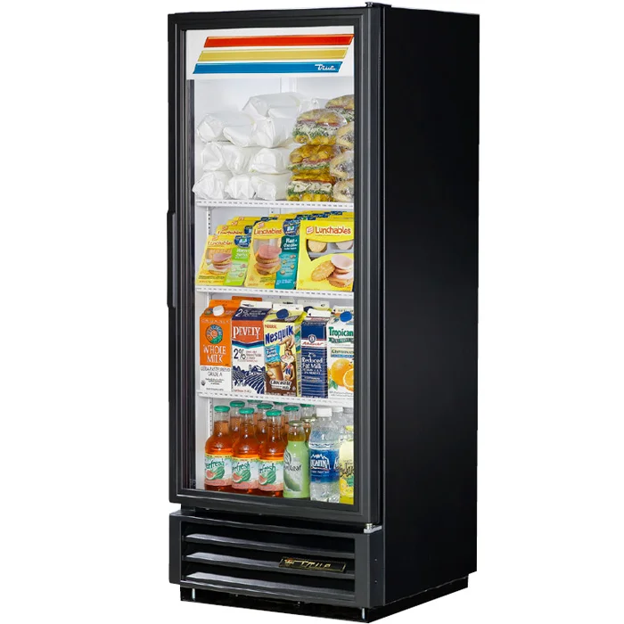 True 25" Single Glass Door Merchandiser Refrigerator GDM-12-LD