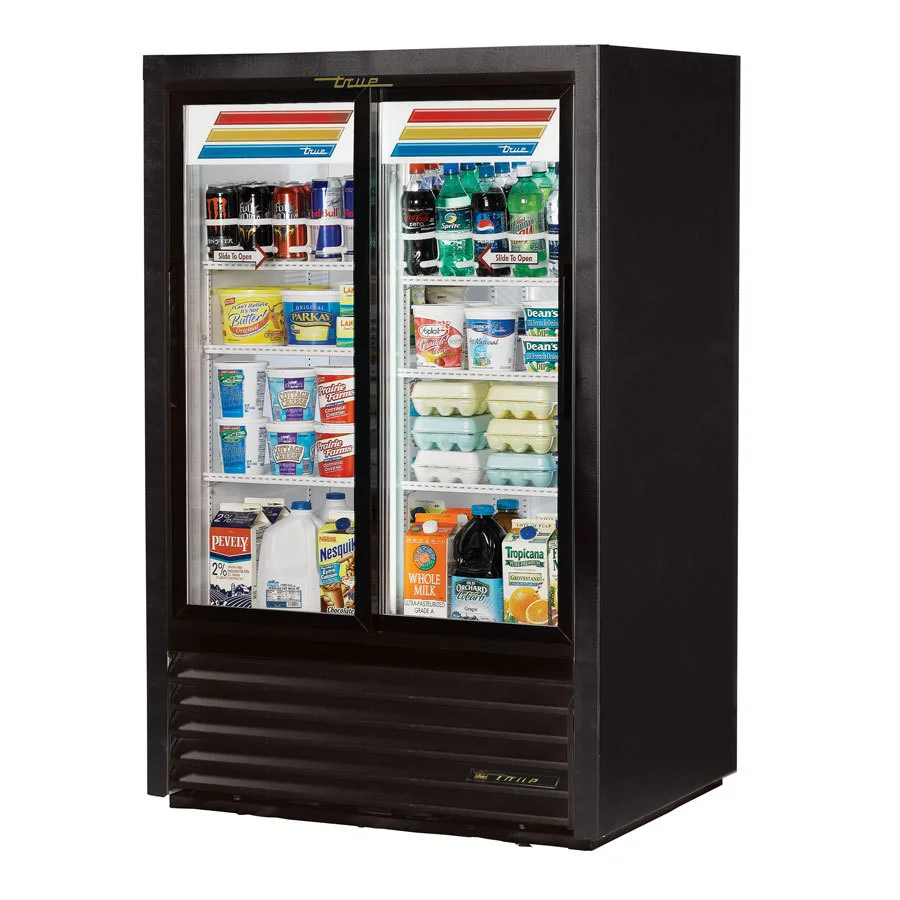 True 40" Pass Thru Glass Door Merchandiser GDM-33CPT-LD