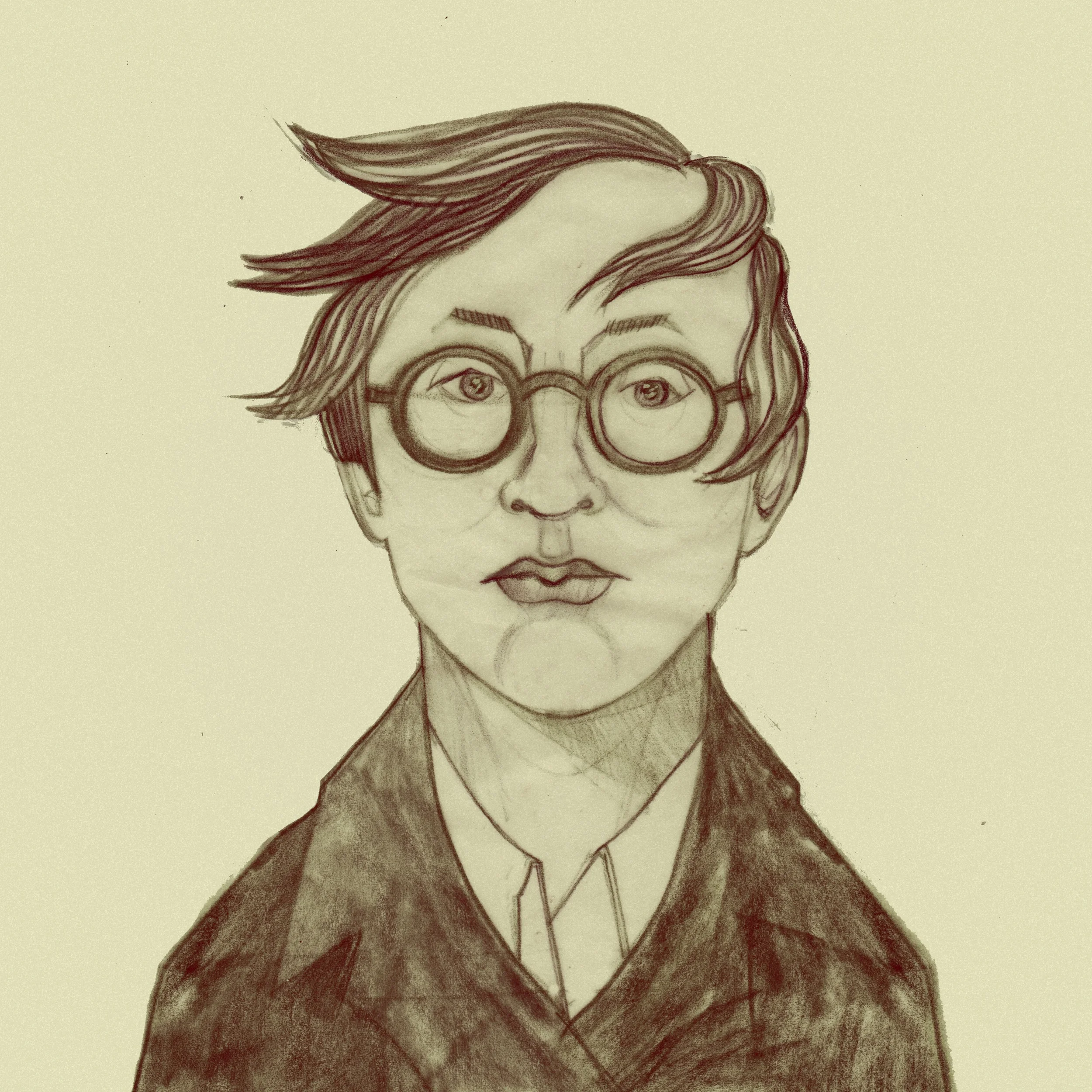 katherine sandoz, sasha wolf, prismacolor on paper, december 9, 2015