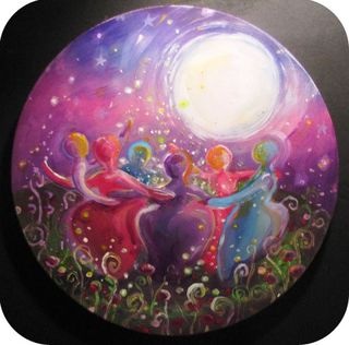 * Goddess Circle painting by Molly Roberts